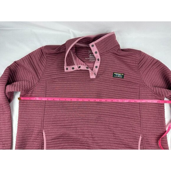 L.L Bean Women’s Arilight Knit Quilted 1/4 Button Pullover 2XL Plus hiking - Picture 6 of 6